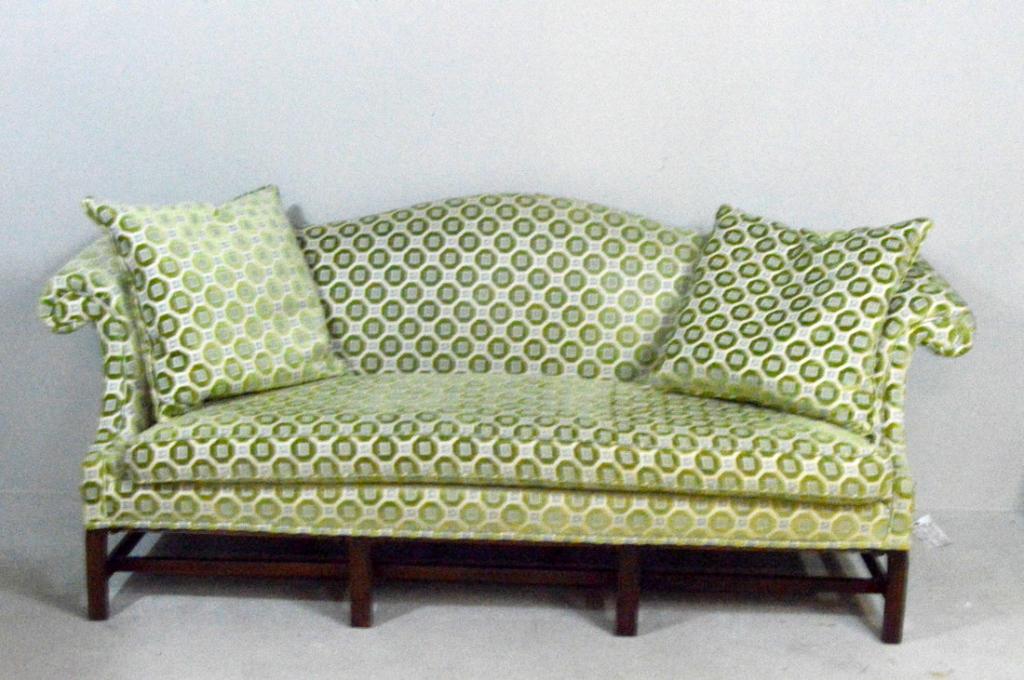 George III Style Camelback Sofa (1 of 6)