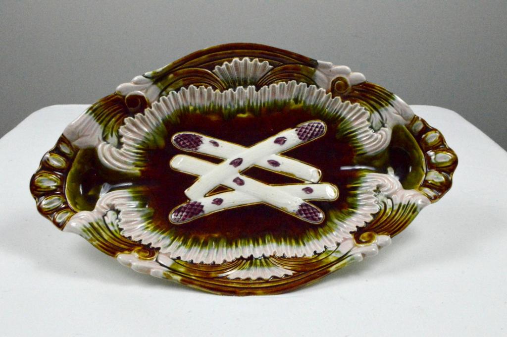 Majolica Asparagus and Artichoke Serving Platter (1 of 5)