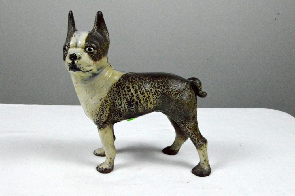 Painted Cast Iron Bulldog Doorstop (1 of 5)