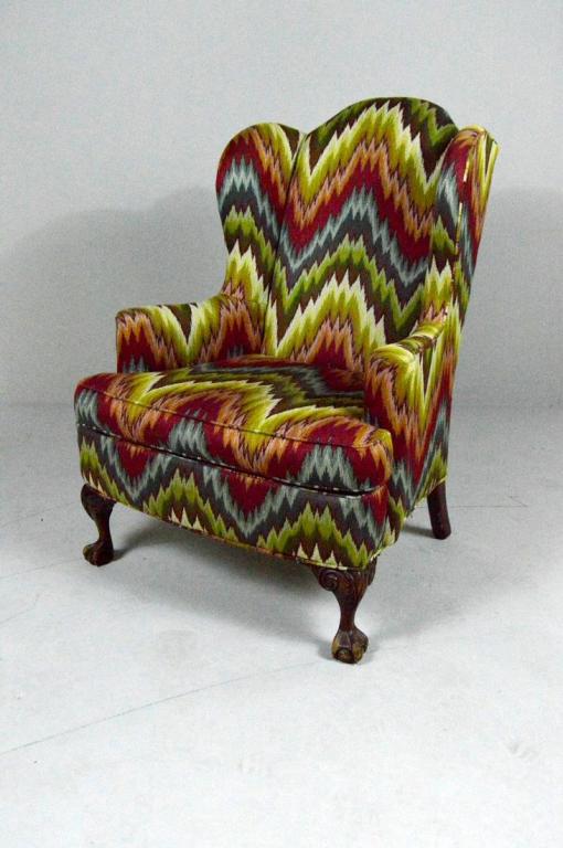 George III Style Library Wingback  Armchair (1 of 6)