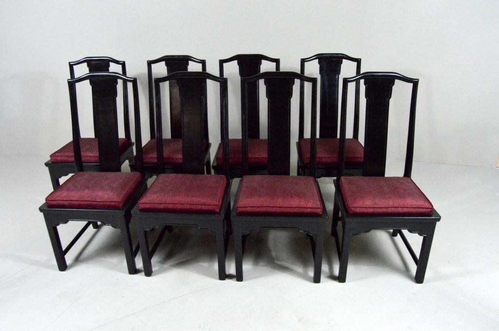 Set of Eight Bittners Chinese Style Dining Chairs (1 of 8)