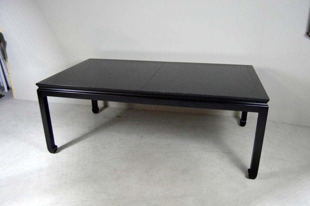 Bittners Black Lacquer Chinese Style Dining Table (1 of 10)