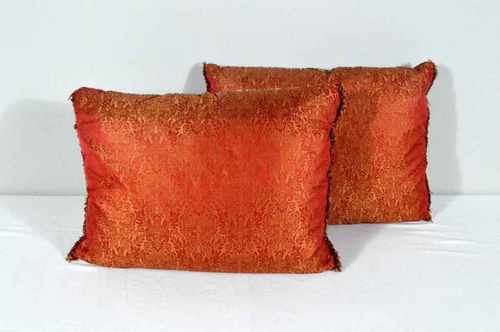 Pair of Leopard Print Pillows with Brocade Backs (1 of 4)