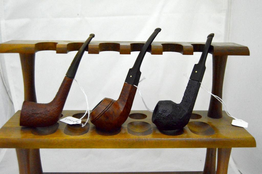Three Dunhill Pipes: Approx. 6 in.