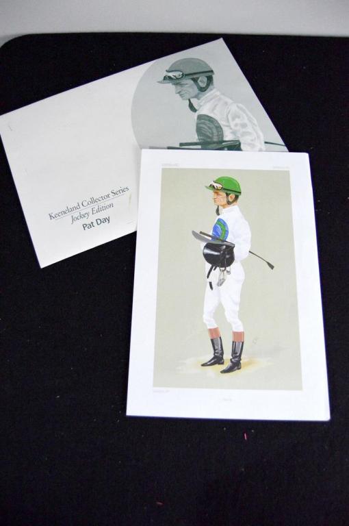 Keeneland Collectors Series-Pat Day Print: In original envelope. Dated "Fall Meeting 2005" in plate. Print measures: 15 x 10 in.