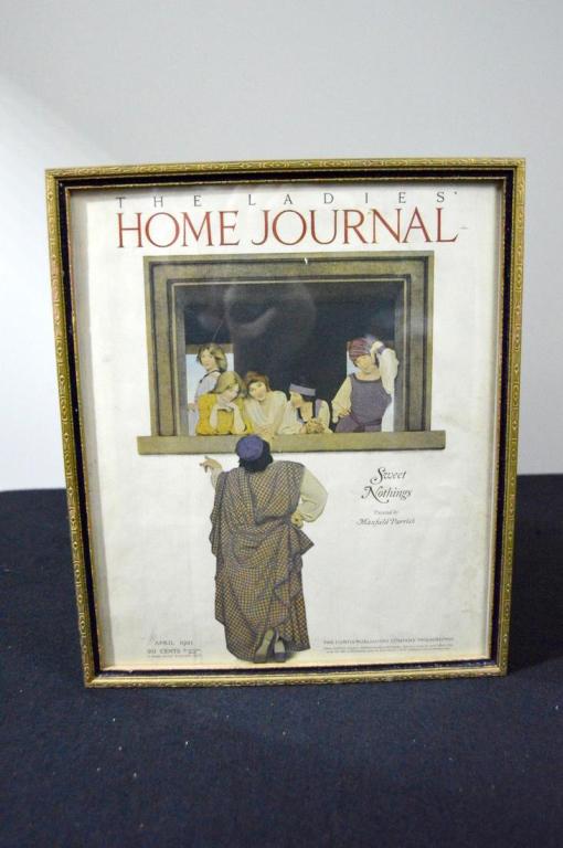 Maxfield Parrish (1870-1966), Sweet Nothings: Cover of The Ladies Home Journal, April 1921. Frame: 14 x 12 in.