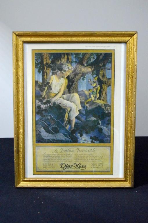 Maxfield Parrish (1870-1966), Djer Kiss Advert: From Ladies Home Journal, April 1918. Frame: 18 x 14 in.