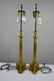 Pair of Brass Pricket Sticks as Lamps