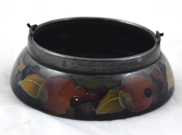 Silver Rimmed Moorcroft Sugar Bowl (1 of 7)