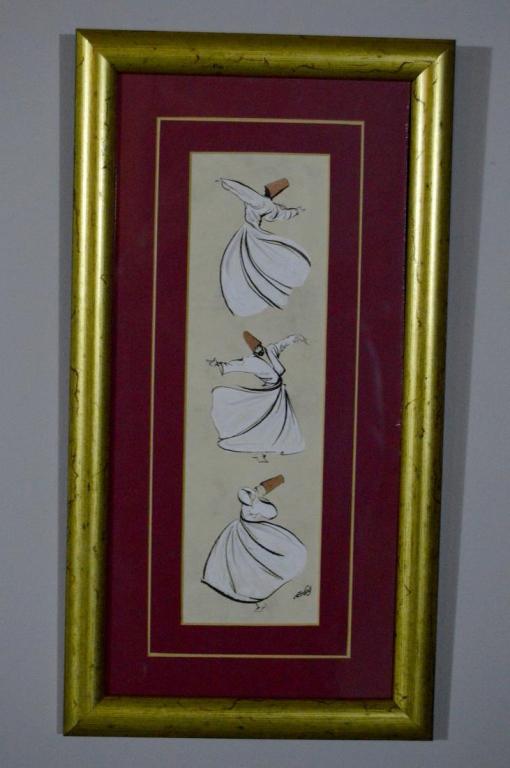 Gouache on Paper of Whirling Dervishes (1 of 3)