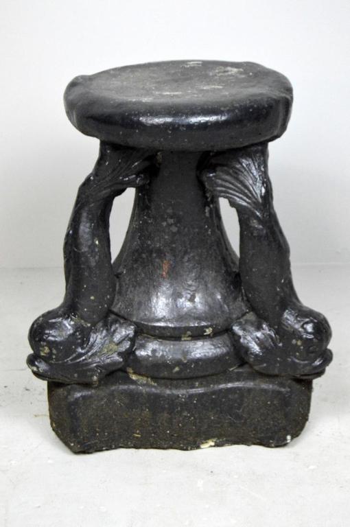 Black Painted Garden Seat (1 of 5)