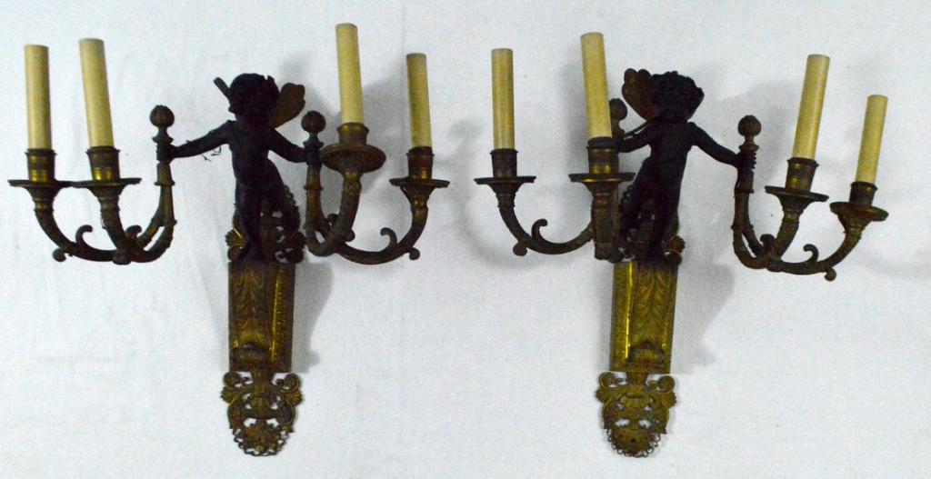 Pair of Napoleon III Four Light Sconces (1 of 14)