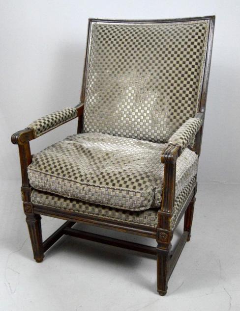 Regency Upholstered Library  Armchair (1 of 8)
