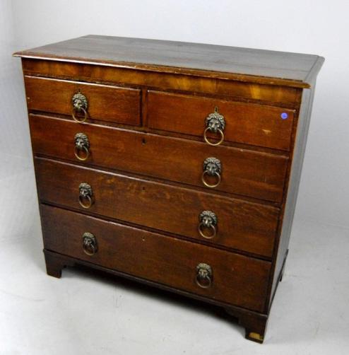 Regency Oak Tall Chest of Drawers (1 of 11)