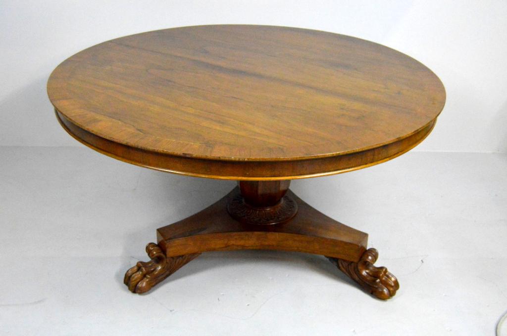 Regency Style Rosewood Center Table (1 of 9)