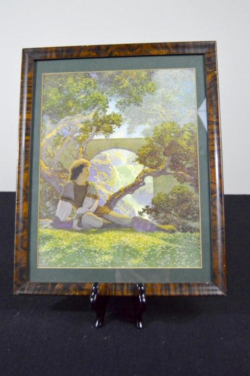 Maxfield Parrish (1870-1966), Knave of Hearts: Knave of Hearts in the Meadow. Frame: 15 x 12 in. 11.75 9