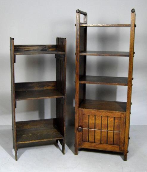 Miss-Matched Pair of Eastlake Bookcases (1 of 9)