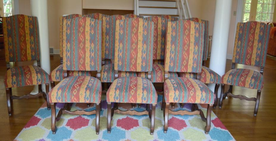 Twelve  William and Mary Style Dining Chairs (1 of 7)