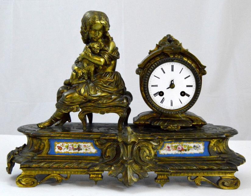 Oppenheim Bronze Mantle Clock (1 of 8)