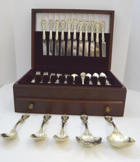 Reed & Barton Silver Flatware Service in Francis I (1 of 6)
