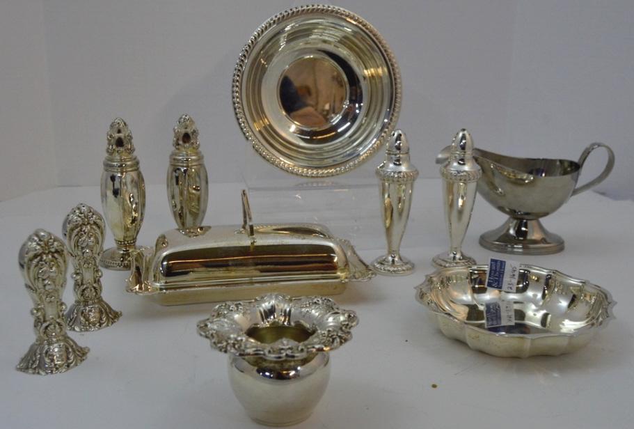 Grouping of Silverplate Table Items (1 of 7)