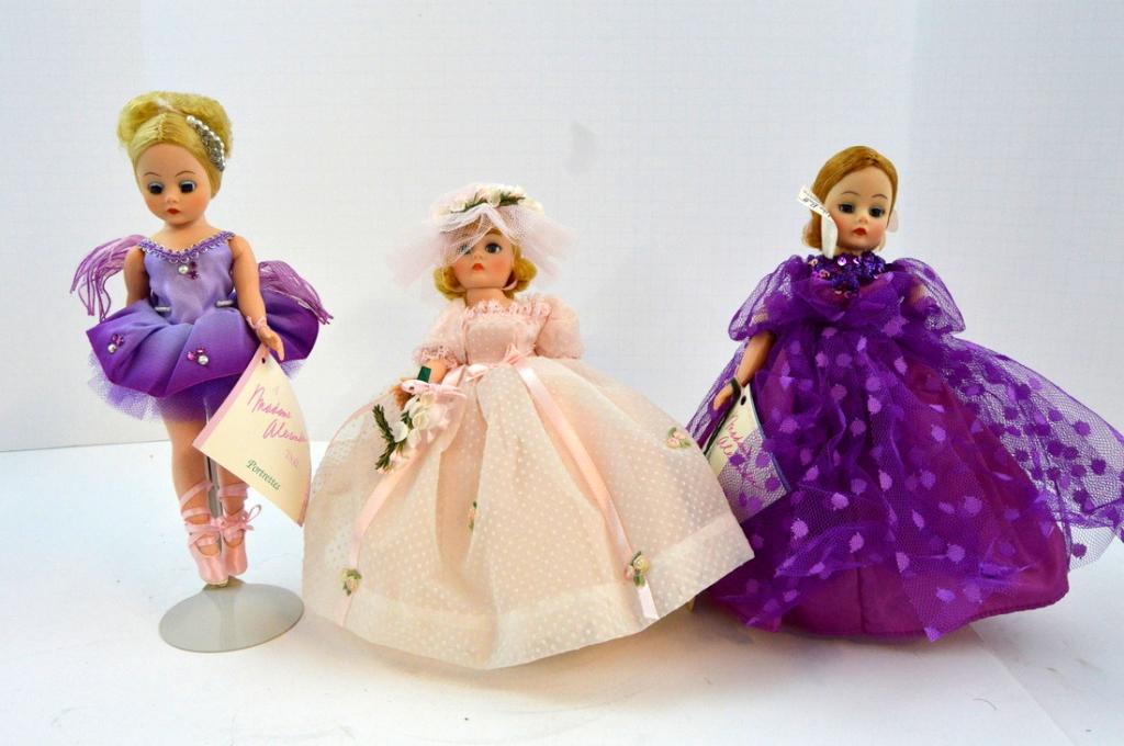 Three Madame Alexander "Portrette" Series Dolls (1 of 8)