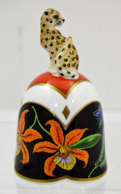 Lynn Chase "Jaguar Jungle" Table Bell: 4.5 in. tall Note: Excellent condition