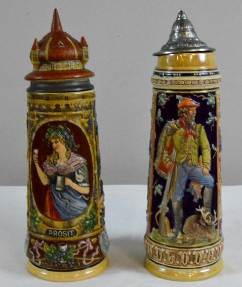 Two Tall German Beer Steins (1 of 5)