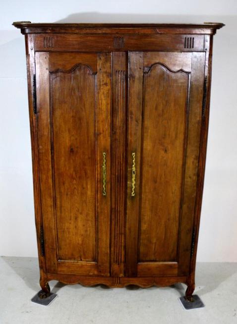 Late 18th C. Oak French Provincial Armoire (1 of 19)