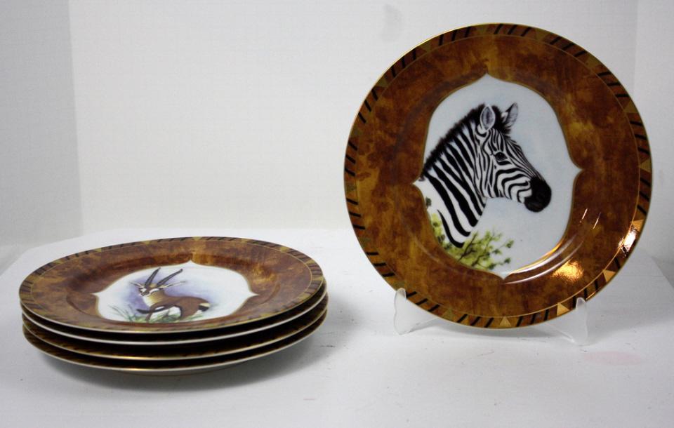 Five Lynn Chase African Portrait Salad Plates (1 of 10)