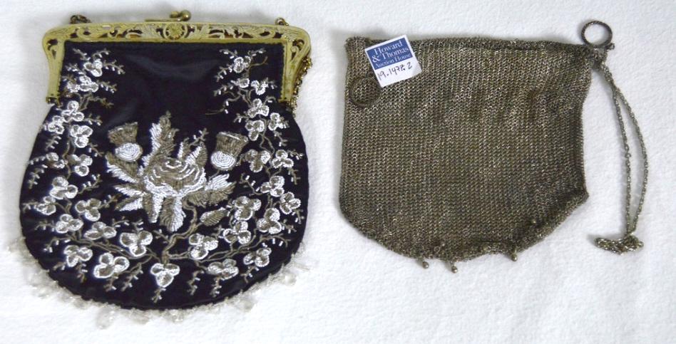 1920 Style Ladies Purse and Silver Mesh Purse (1 of 6)
