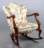 Queen Anne Style Rocking Armchair
