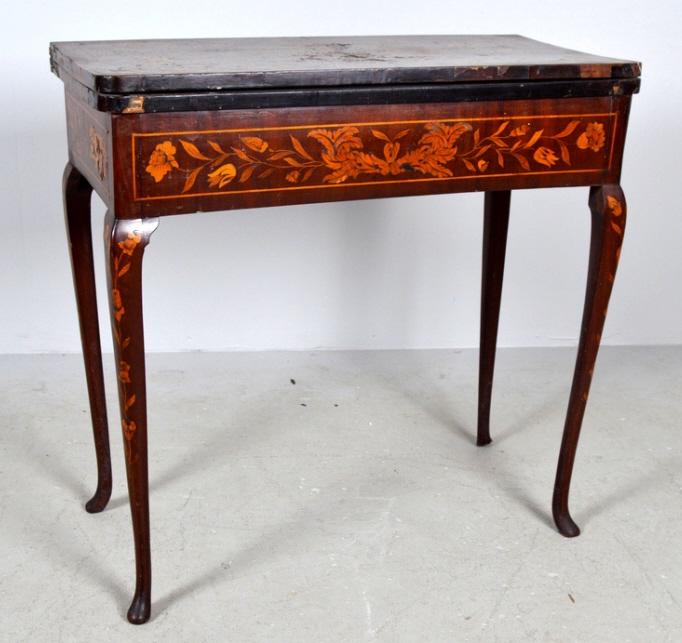19th C. Dutch Marquetry Games Table (1 of 16)