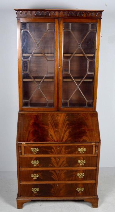 George III Style Secretary Bookcase (1 of 10)
