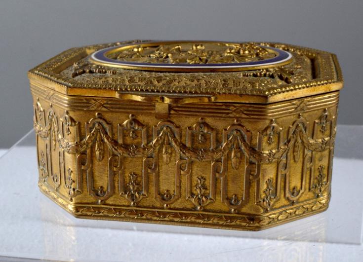 Antique Brass Encrusted Hinged Decorative Box (1 of 8)