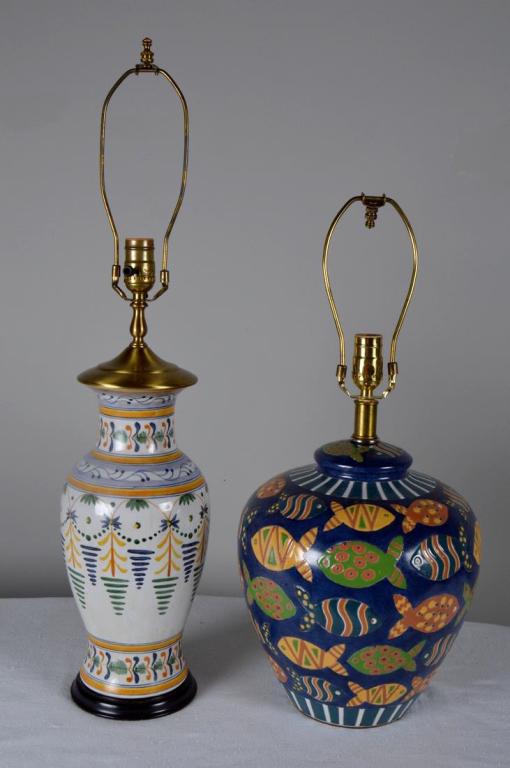 Pair of Ceramic Lamps (1 of 5)