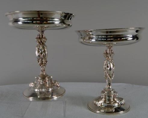 Pair of Silverplate Figural Compotes (1 of 7)