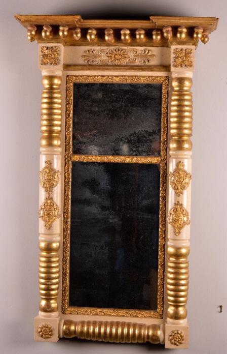 Late Federal Parcel Gilt Mirror (1 of 8)