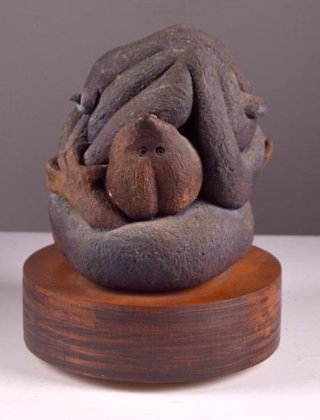 Bob Lockhart "Struggle " 1969 Ceramic Sculpture (1 of 7)