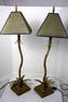 A Pair of Palm Tree Table Lamps