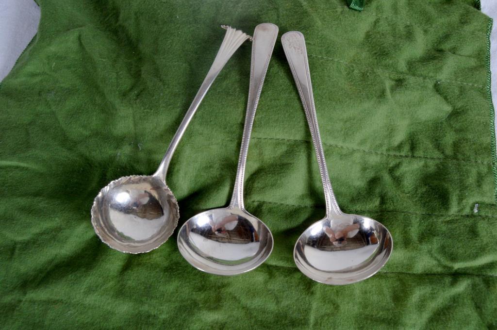 Three Sterling Silver Ladles (1 of 6)