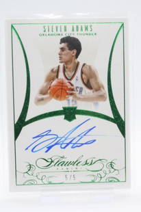 2013-14 Panini Flawless, Steven Adams #RA-SA, 5/5, (RA): 2013-14 Panini Flawless, Steven Adams, Card #RA-SA, 5/5; Rookie Autograph