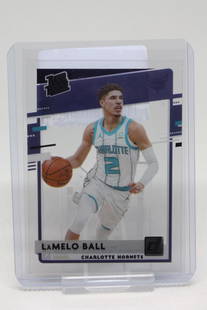 2021 Panini Clearly Donruss, LaMelo Ball #87, (R): 2021 Panini Clearly Donruss, LaMelo Ball, Card #87; Rookie