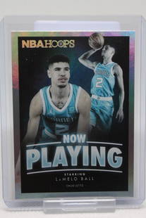 2021-21 Panini Hoops, Holo Silver, LaMelo Ball #SS-31,: 2021-21 Panini Hoops, LaMelo Ball, Card #SS-31, Holo Silver; Rookie