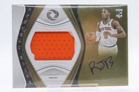 2019 Panini Opulence, RJ Barrett #NRP-RJ, 44/79, (RPA): 2019 Panini Opulence, RJ Barrett, Card #NRP-RJ, 44/79; Rookie Patch Autograph