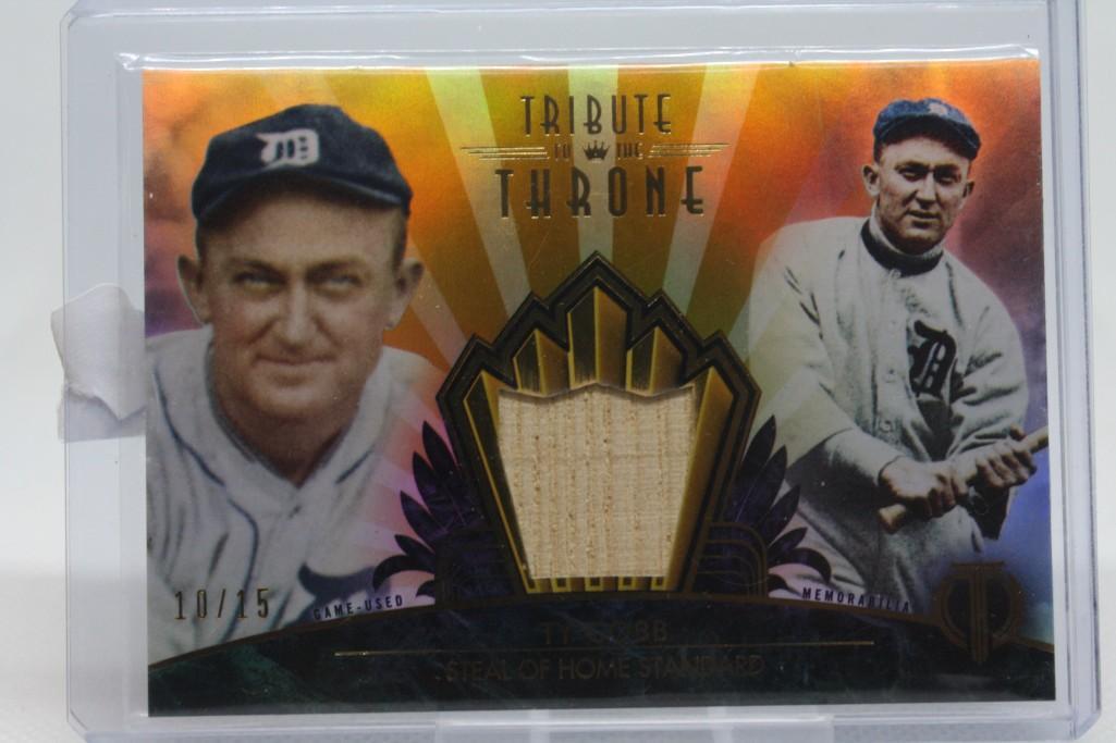 2013 Topps Tribute, Ty Cobb, Game Bat, 10/15, (1 of 2)