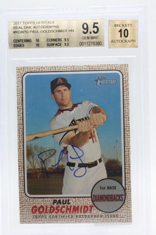 2017 Topps Heritage, Paul Goldschmidt #ROA-PG, (A), B (1 of 2)