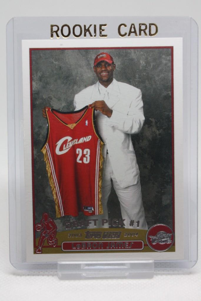 2003 Topps Rookie Card, LeBron James #221, (R) (1 of 2)