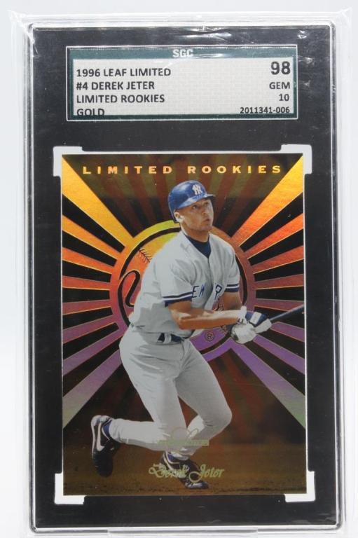 1996 Leaf Limited Rookies, Derek Jeter #4, 4/10, (R) (1 of 2)
