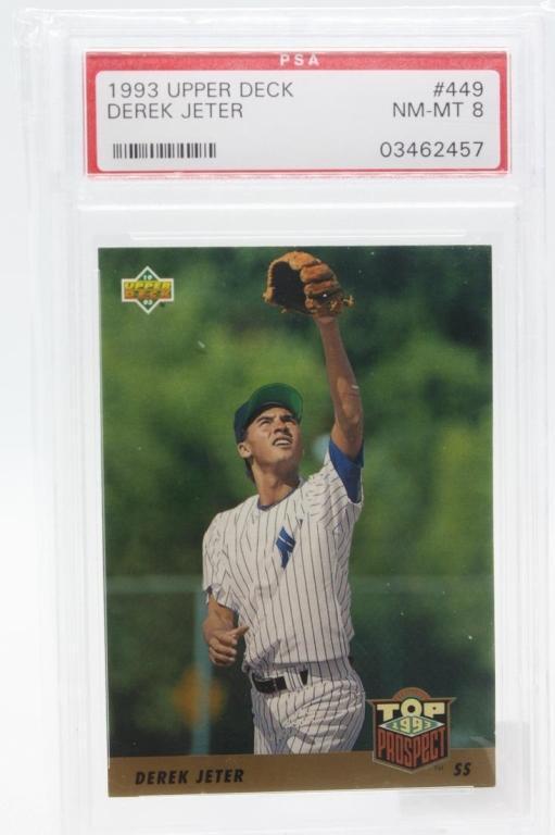 1993 Upper Deck Top Prospect, Derek Jeter #449, (R), (1 of 2)